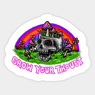 Grow Your Thought Sticker